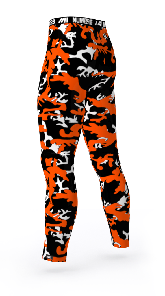 SAN FRANCISCO GIANTS COMPRESSION TIGHTS FOR CROSSFIT GYM WORKOUT ATHLETIC CLOTHING MATCHING YOUTH SPORTS TEAM UNIFORM COLORS BLACK ORANGE WHITE
