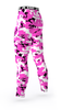 BREAST CANCER AWARENESS MONTH CROSSFIT GYM ATHLETIC SPORTS TEAM COMPRESSION TIGHTS COLORS PINK BLACK WHITE