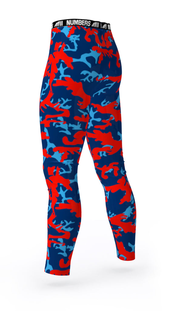 TENNESSEE TITANS COLORS ATHLETIC COMPRESSION TIGHTS FOR SPORTS TEAMS UNIFORMS; RED, BLUE, LIGHT BLUE