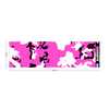 Athletic sports sweatband headband for youth and adult football, basketball, baseball, and softball printed in camo pink, black, white colors