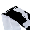 Athletic sports sweatband headband for youth and adult football, basketball, baseball, and softball printed with camo black and white