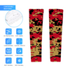 Athletic sports compression arm sleeve for youth and adult football, basketball, baseball, and softball printed with digicamo red, black, white San Francisco 49'ers colors