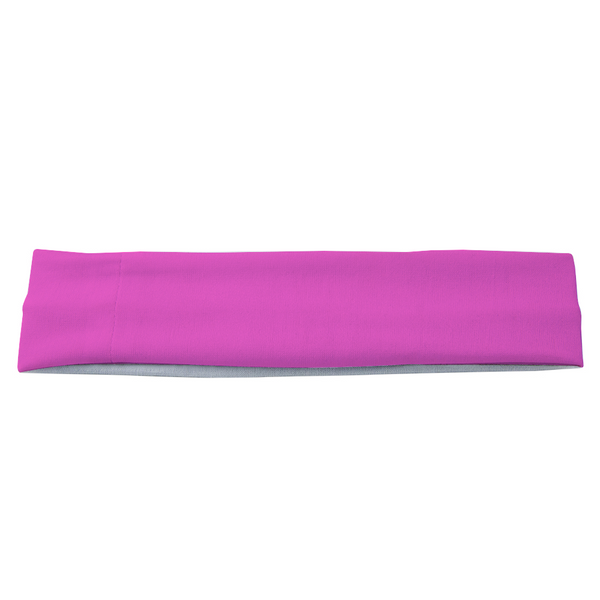 Athletic sports sweatband headband for youth and adult football, basketball, baseball, and softball printed in pink